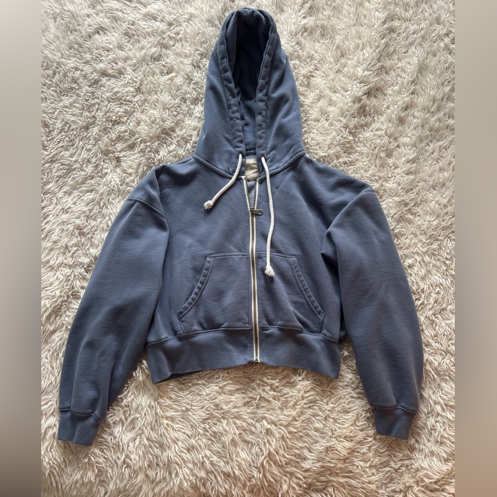 Blue American Eagle Cropped Jacket - image 1